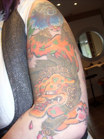 half sleeve tattoo designs dragon. sleeve tattoo designs half